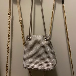 Silver Rhinestone Purse
